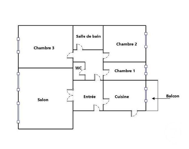 Appartement F4 à vendre - 4 pièces - 82.0 m2 - NEUILLY SUR SEINE - 92 - ILE-DE-FRANCE - Century 21 Eric Sellier