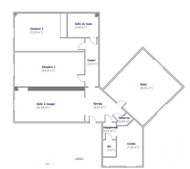 Appartement F4 à vendre - 4 pièces - 80.0 m2 - NEUILLY SUR SEINE - 92 - ILE-DE-FRANCE - Century 21 Eric Sellier