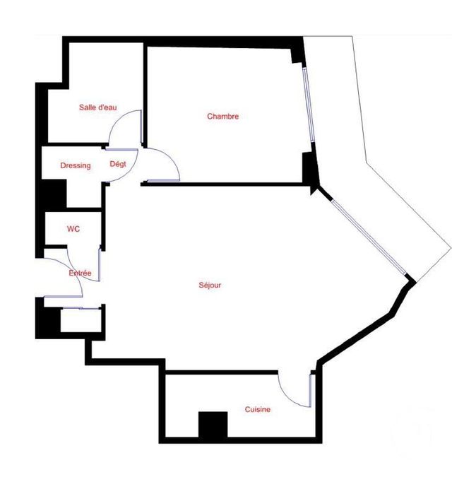 Afficher la photo en grand Appartement F2 à vendre - 2 pièces - 54.0 m2 - NEUILLY SUR SEINE - 92 - ILE-DE-FRANCE - Century 21 Eric Sellier