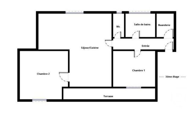 Appartement F3 à vendre - 3 pièces - 56.0 m2 - NEUILLY SUR SEINE - 92 - ILE-DE-FRANCE - Century 21 Eric Sellier
