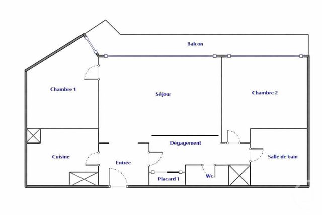 Appartement F3 à vendre - 3 pièces - 65.0 m2 - NEUILLY SUR SEINE - 92 - ILE-DE-FRANCE - Century 21 Eric Sellier