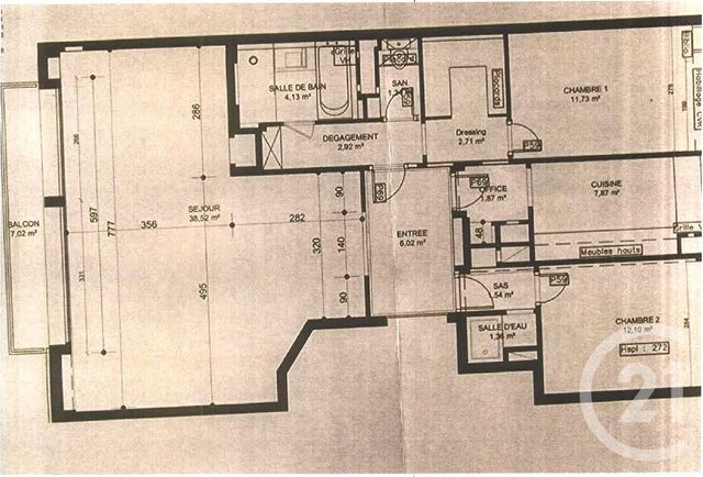 Appartement F3 à vendre - 3 pièces - 94.3 m2 - NEUILLY SUR SEINE - 92 - ILE-DE-FRANCE - Century 21 Eric Sellier