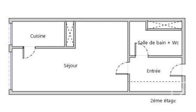 Appartement F1 à louer - 1 pièce - 26.37 m2 - NEUILLY SUR SEINE - 92 - ILE-DE-FRANCE - Century 21 Eric Sellier